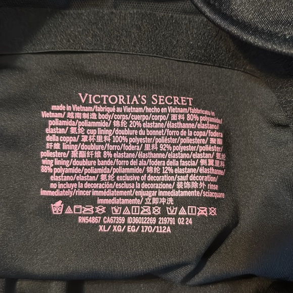 Victoria’s secret Black One piece swim suit.  size XL - Picture 3 of 4